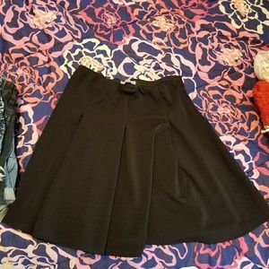 Forever 21 pleated black skater skirt